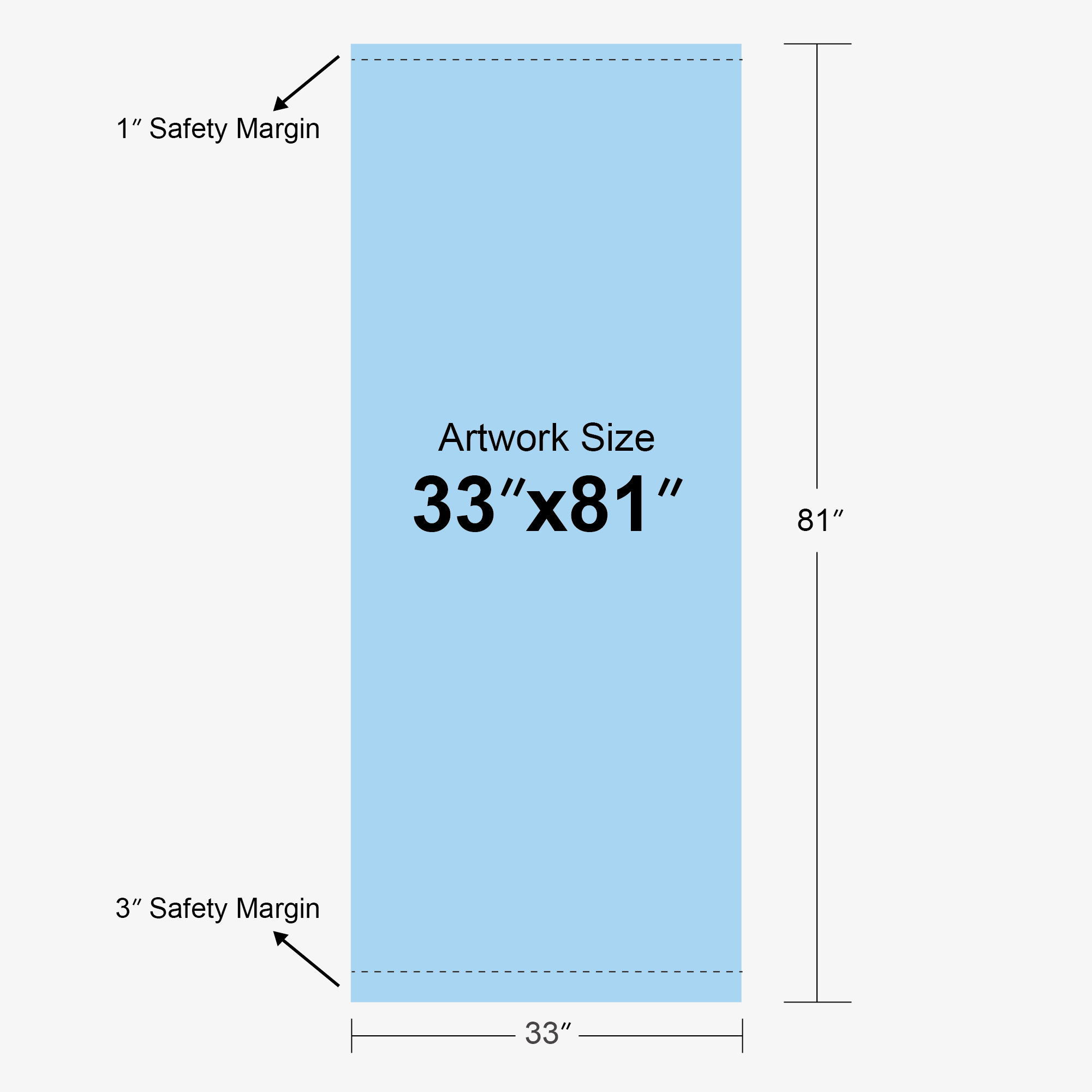 BMD Printing · Deluxe Indoor Banner with Stand 33x81